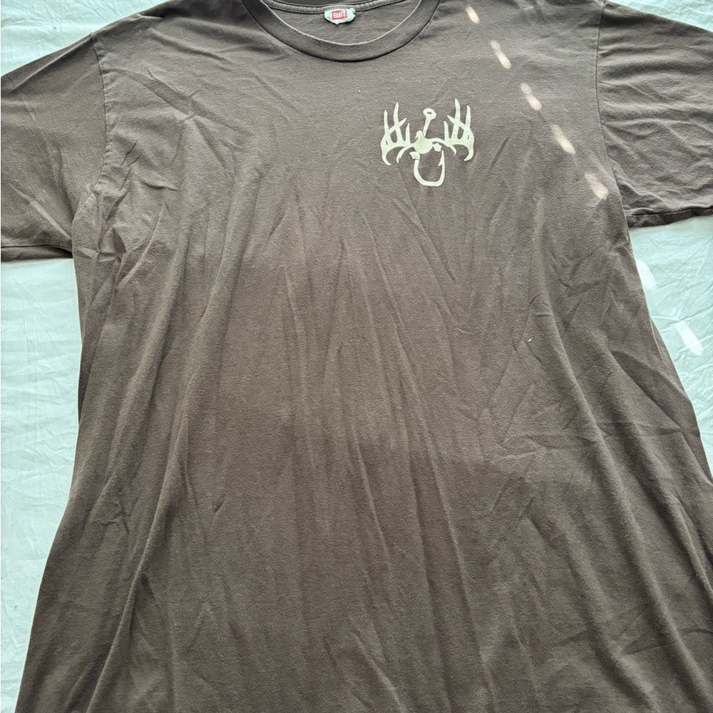 Hanes Brown Antler Graphic Men's Tee
